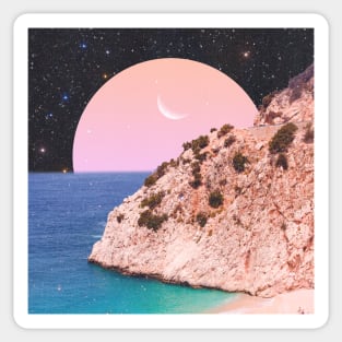 Vibrant Seaside Escape Sticker